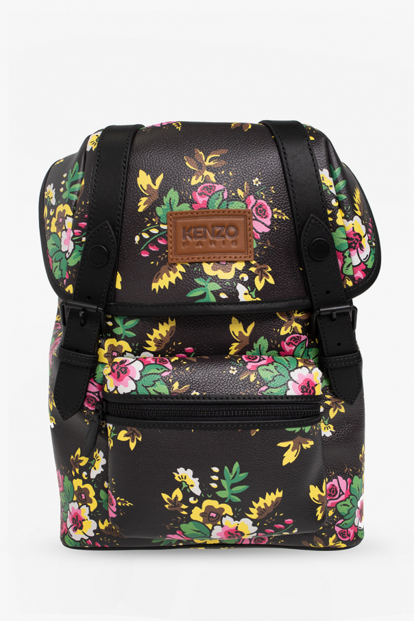 Black Backpack with floral motif Kenzo calvin klein tote Biname fmedShops Australia